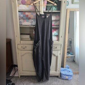 Free People movements jumpsuit in Charcoal sz L